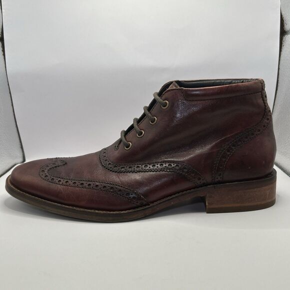 Cole Haan Liam Chukka Wingtip Leather Ankle Dress Shoes Brown Mens 8 EXCELLENT main image 7
